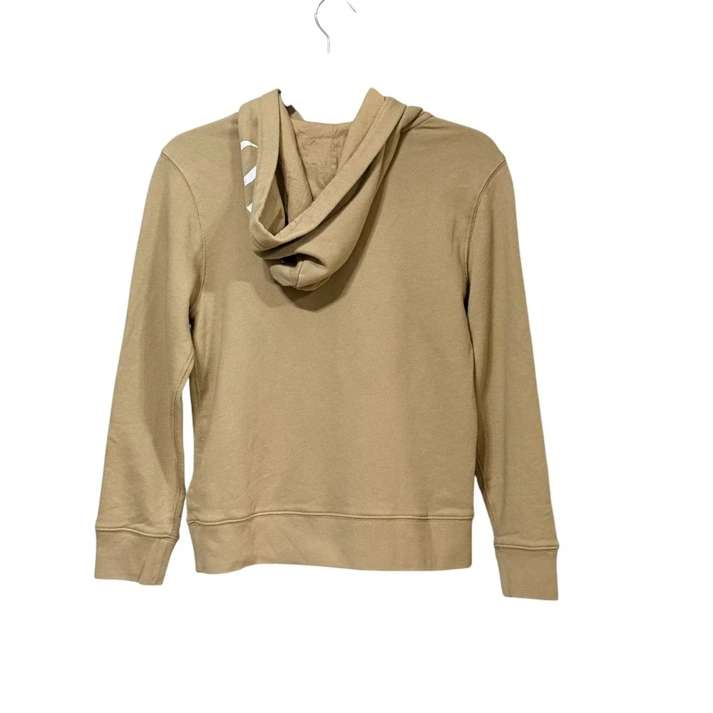 Polo Ralph Lauren Boys Khaki Tan Hoodie Logo Hood Pullover Size M 10-12